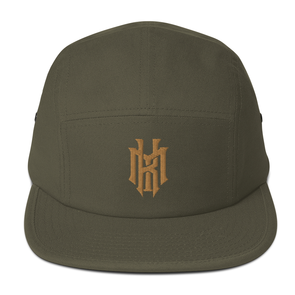 KRLMNTLTY 'Gifted Thoughts' Five Panel in Olive/Gold