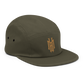 KRLMNTLTY 'Gifted Thoughts' Five Panel in Olive/Gold