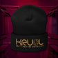 KRLMNTLTY 'Foundation' Cuffed Beanie in Black/Gold