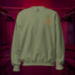 KRLMNTLTY 'Know Your Worth' Embroidered Crewneck in Sage
