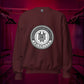 KRLMNTLTY 'Stamped' Crewneck in Maroon