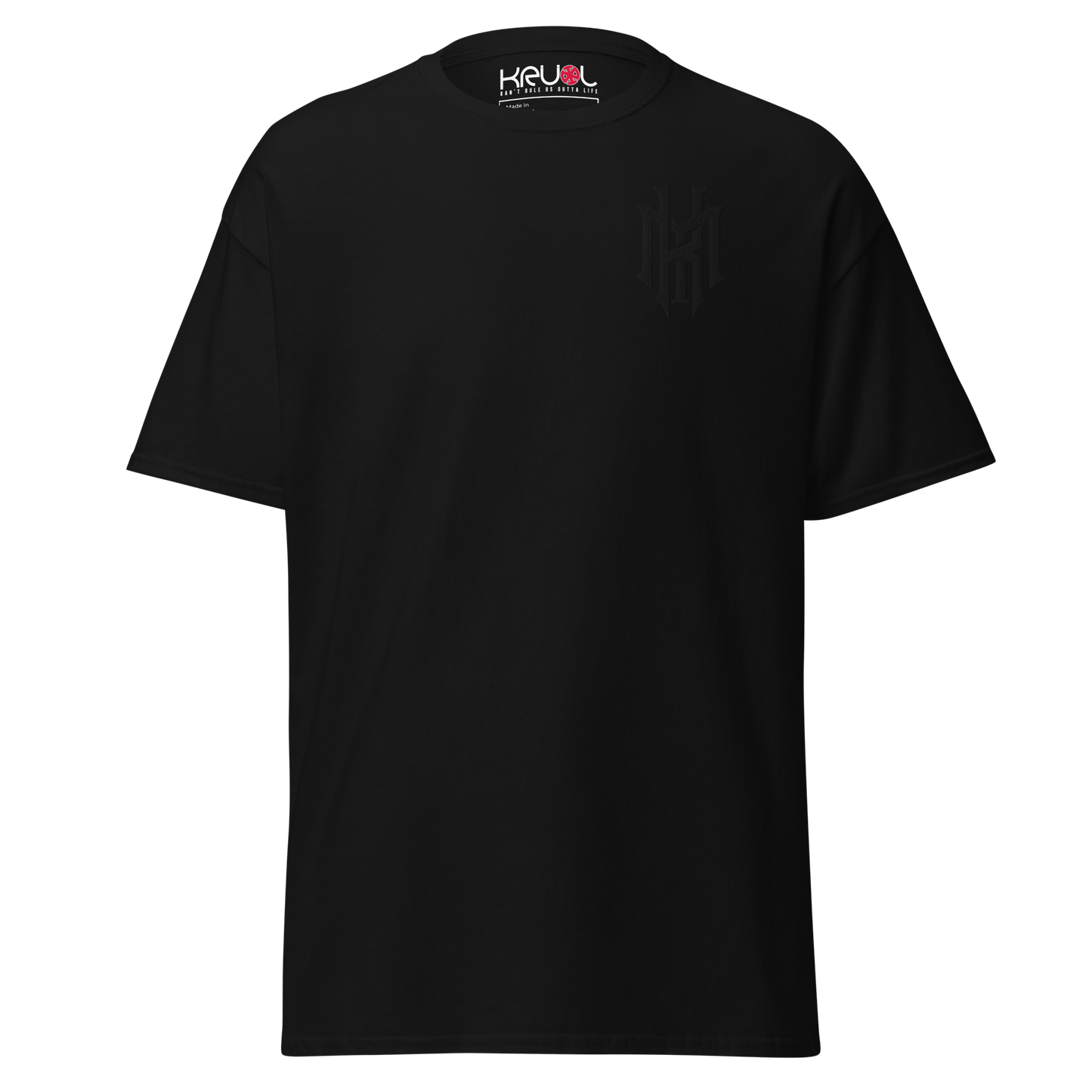 KRLMNTLTY '20/23 18k Vision' Embroidered T-Shirt in Black