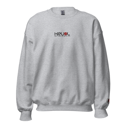 KRLMNTLTY 'Foundation' Embroidered Crewneck in Sport Grey