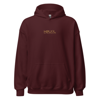 KRLMNTLTY 'Foundation' Embroidered Hoodie in Maroon